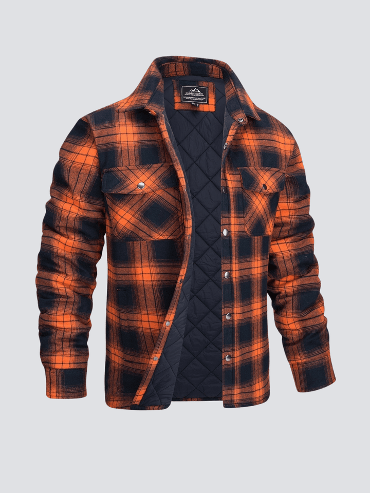 Iver - Striped Flannel Coat