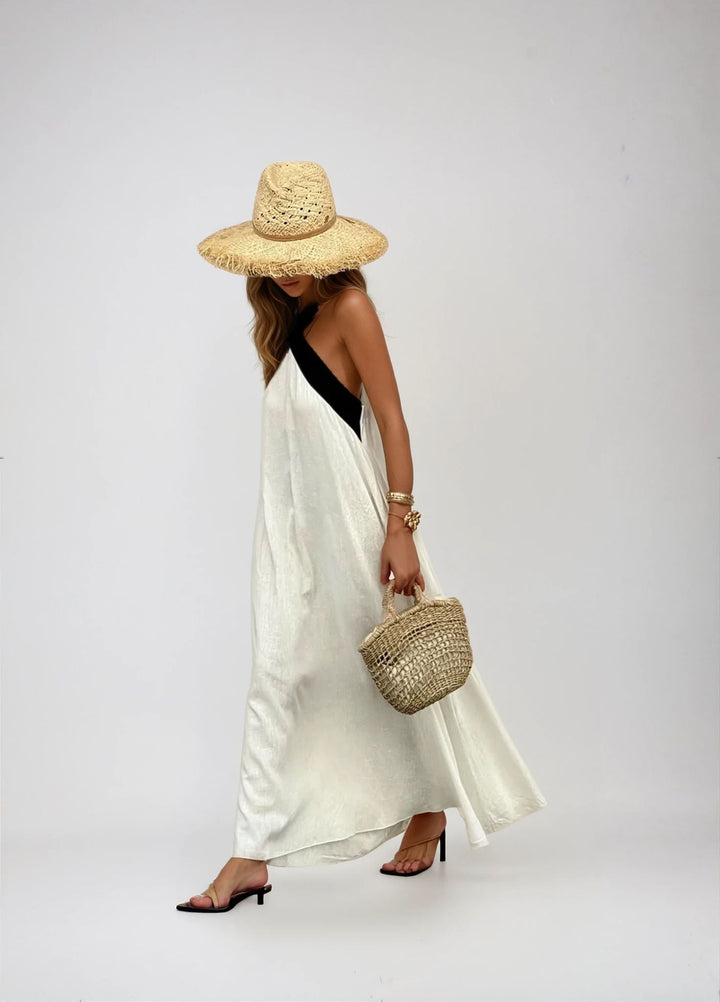 Nicole - Chic Crossover Neckline Dress