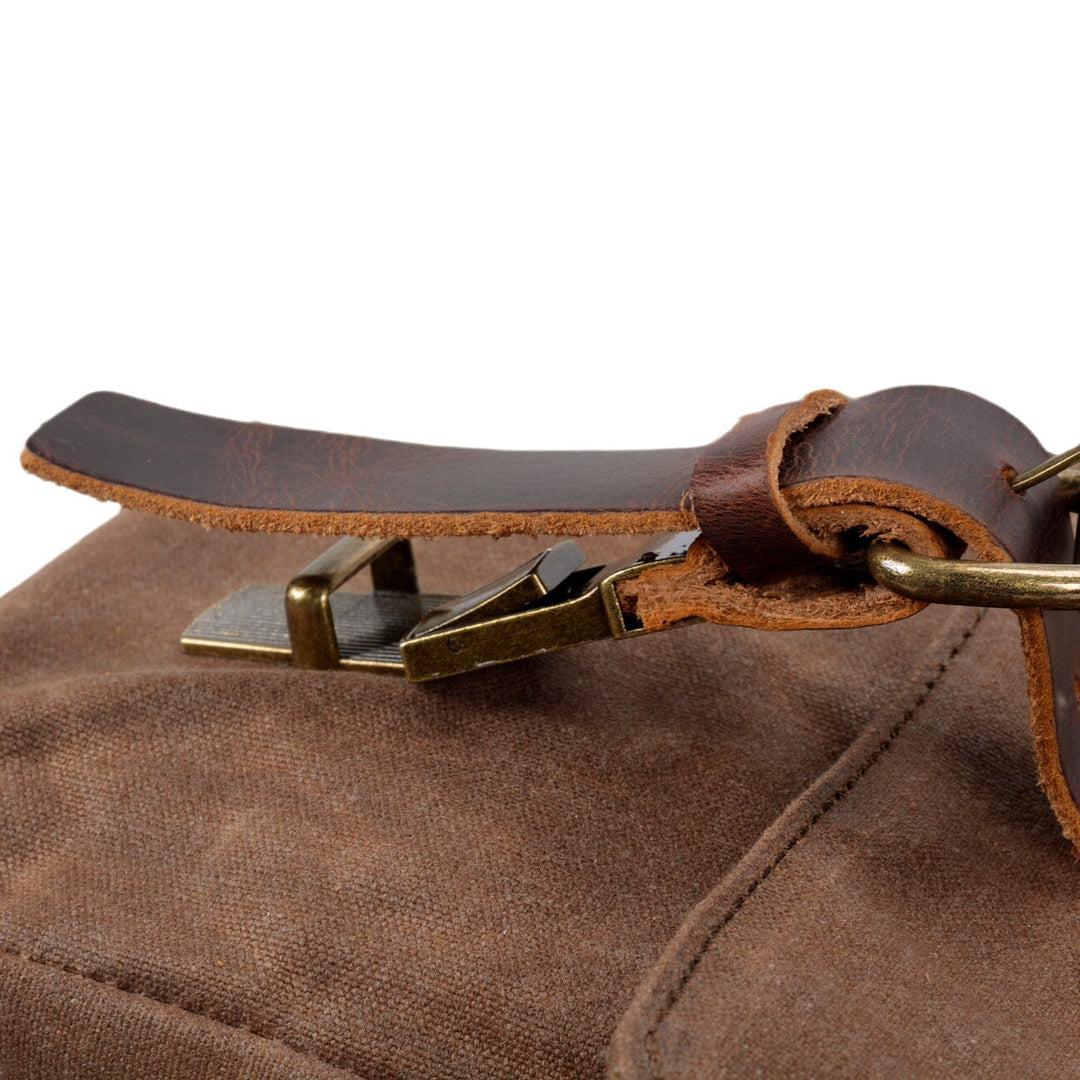 Broden Canvas and Leather Messenger Bag