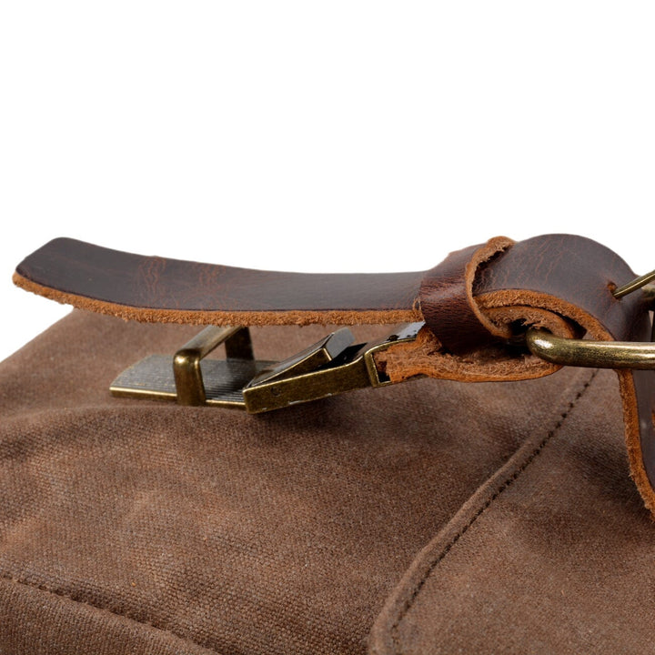 Broden Canvas and Leather Messenger Bag